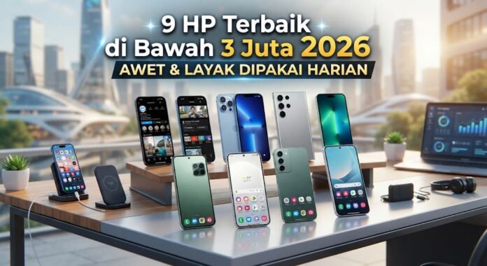 buatkan lagi dengan judul artikel 9 HP Terbaik di Bawah 3 Juta 2026, Awet & Layak Dipakai Harian
